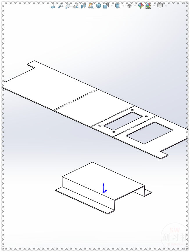 用SolidWorks把立方體轉換成鈑金機箱26.png